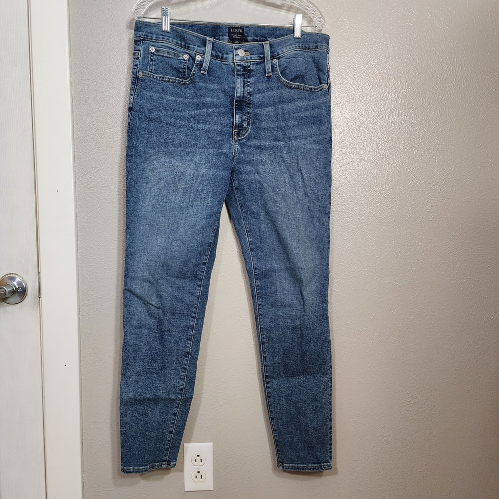 J Crew Women's Jeans Mid Rise Skinny 32 *Measured Size 34*
